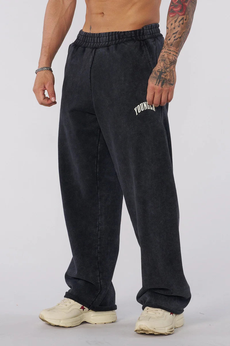 2088 - New Wave Baggy Sweats Black