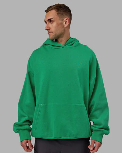 h 93 Unisex We Rise Hoodie Oversize Impact Green-White