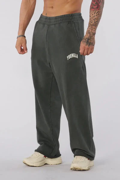 2088 - New Wave Baggy Sweats Dark Green Wash